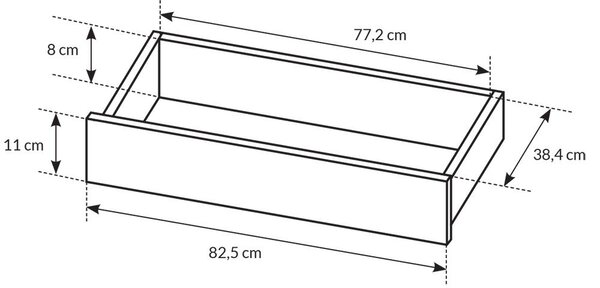 Psací stůl ADA | 120 cm | UNI provedení | bílá mat