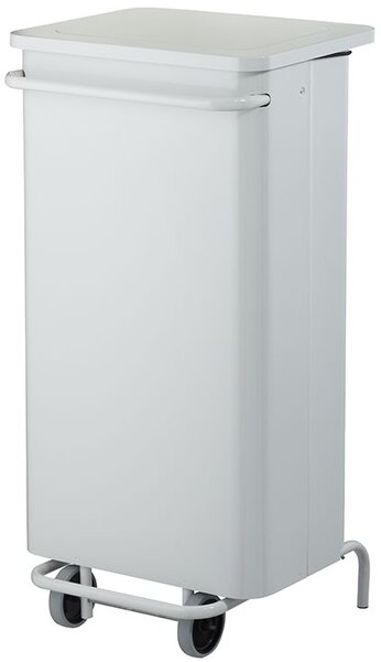 Rossignol SAS Odpadkový koš Rossignol Collecroule 57250, 110 L, bílý, pro zdravotnictví, HACCP