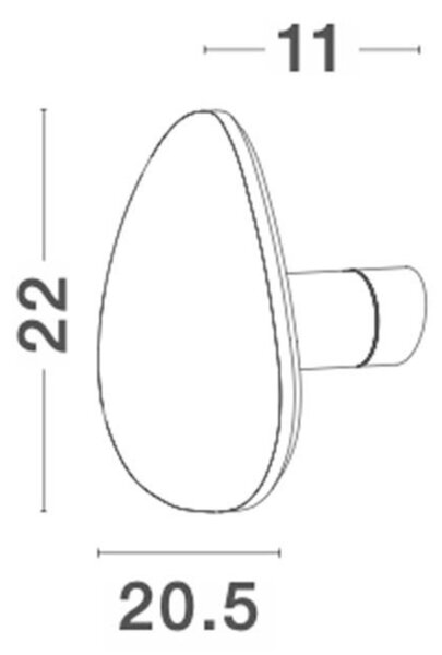Nova Luce Dekorativní nástěnné LED osvětlení Cronus - 12 W, 1121 lm, 205 x 220 x 110 mm NV 9084081