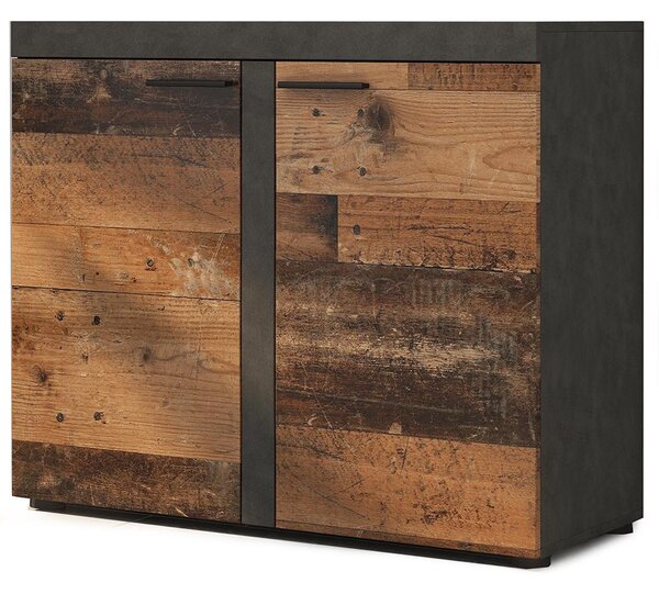 Komoda RUMBA 2F | 97,2 cm | old wood style/matera