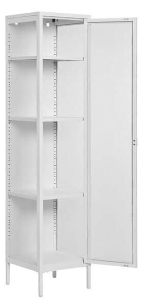 Bílá kovová vitrína 40x180 cm Brisbane – House Nordic
