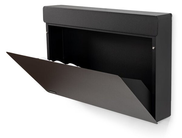 Černý kovový výklopný/závěsný botník 78x48x13 cm Luigi – Spinder Design