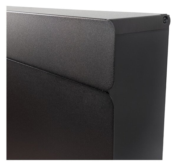 Černý kovový výklopný/závěsný botník 78x48x13 cm Luigi – Spinder Design
