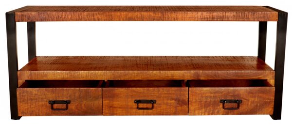 TV stolek Retro 150x60x45 z indického masivu mango