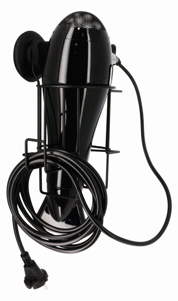 Držák na vysoušeč Compactor Bestlock Black s přísavkou - bez vrtání, nosnost až 6 kg