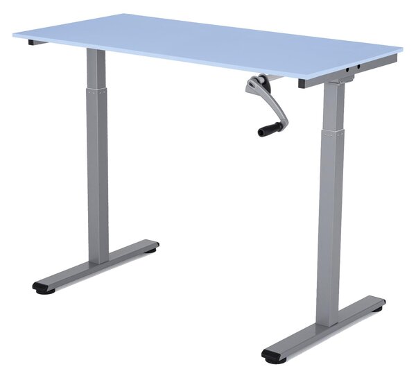 Výškově nastavitelný stůl Liftor 2segmentové manuální nohy šedé