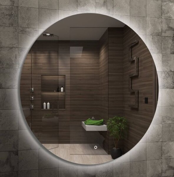 Venti Koło Led zrcadlo 100x100 cm kulatý s osvětlením 5907459662764