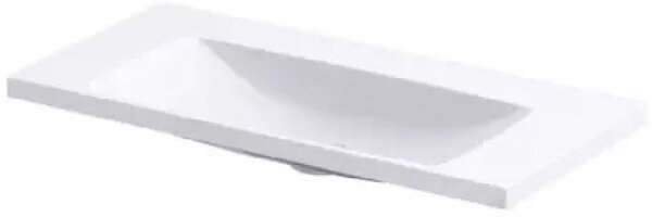 Oristo Compact umyvadlo 80x38 cm obdélníkový nábytkový bílá lesk UME-C-ET-80-92-BO