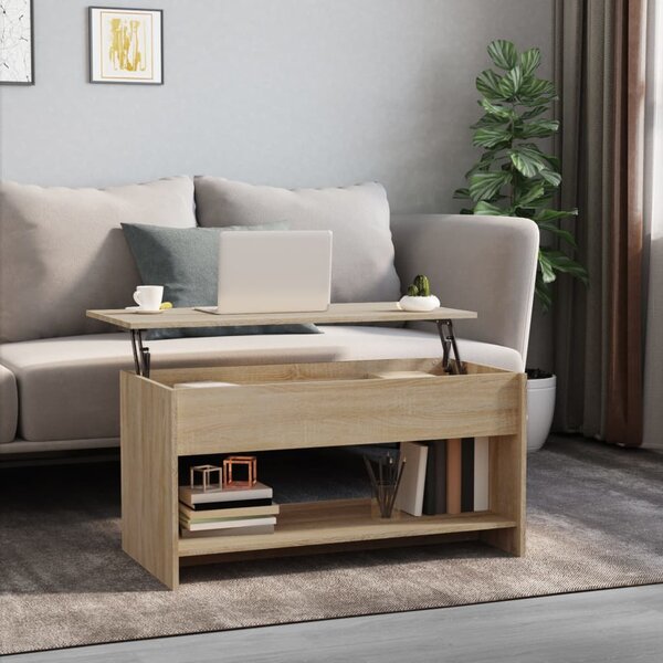 Konferenční stolek dub sonoma 102x50x52,5 cm kompozitní dřevo