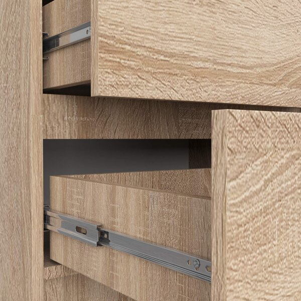Ak furniture Komoda Kuba s 5 zásuvkami 60 cm dub sonoma
