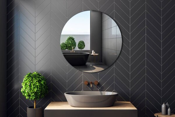 Venti Koło Led zrcadlo 100x100 cm kulatý s osvětlením 5907459662764