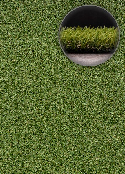 Breno Umělá tráva YARA Grass olive, šíře 200 cm, Zelená