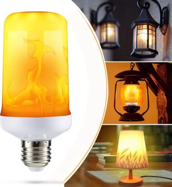 Zaparkorun LED žárovka HYO-2, 5W - imitace plamene - orange
