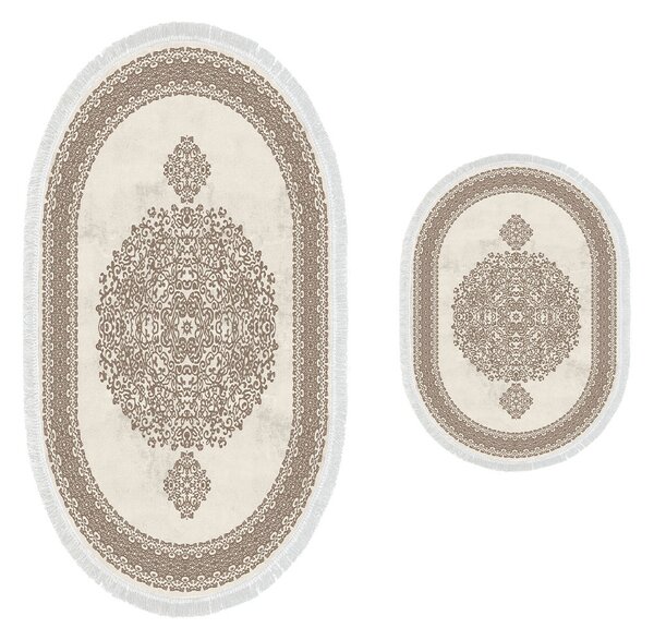 ASIR Koupelnová předložka 410602 béžový ornament 2 ks