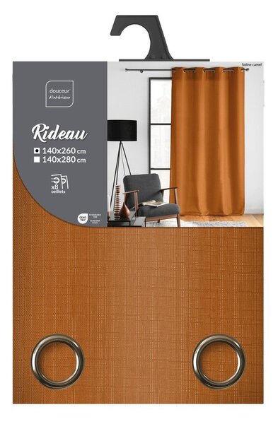 Hnědý závěs 140x260 cm Soline – douceur d'intérieur