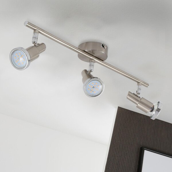 BRILO 2991-032B Bodové svítidlo 47,5 cm 3xGU10 3W 250lm matný nikl - BRILO