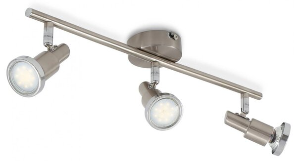 BRILO 2991-032B Bodové svítidlo 47,5 cm 3xGU10 3W 250lm matný nikl - BRILO