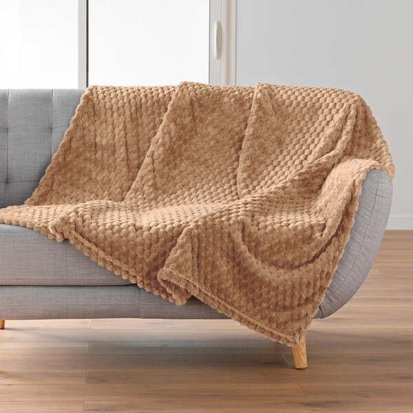 Hnědá deka z mikroflanelu 125x150 cm Mini Frosty – douceur d'intérieur