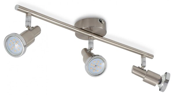 BRILO 2991-032B Bodové svítidlo 47,5 cm 3xGU10 3W 250lm matný nikl - BRILO