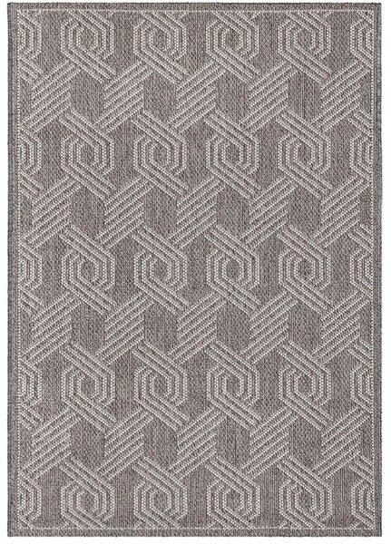 Breno Kusový koberec ARUBA 4904 Grey, 140x200 cm, Šedá/Vícebarevné