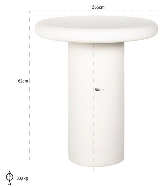 Richmond Odkládací stolek Bloomstone 55 cm
