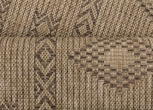 Breno Kusový koberec DHAKA 8711 Black, 120x170 cm, Hnědá