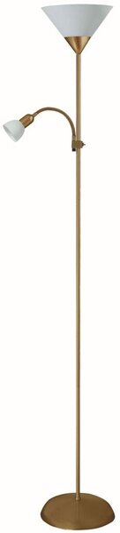 Rabalux Action stojací lampa 2x100 W bílá-hnědá 4065