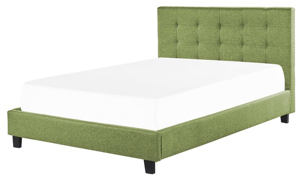 Čalouněná postel 160 x 200 cm zelená LA ROCHELLE
