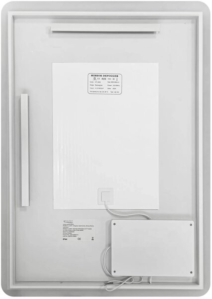 Balneo Lumin zrcadlo 50x70 cm obdélníkový s osvětlením s vyhřívací podložkou L0201020401-7