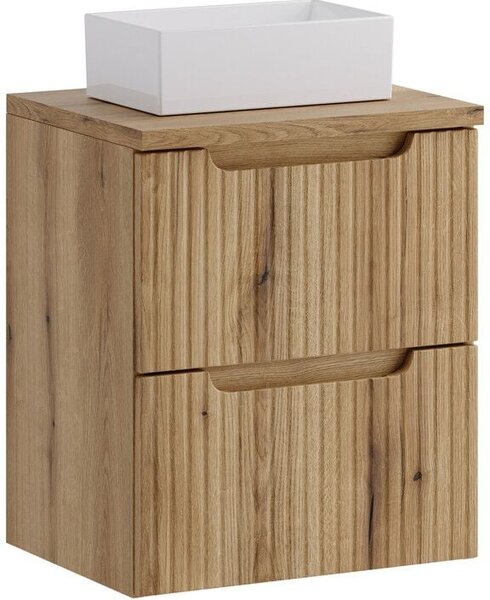 Sada skříňka Comad Nova Coast Evoke NOVA COAST EVOKE 82-50-40-2S, umyvadlo Comad Gaja UN-GAJA35-SW 78570A(35), NOVA OAK A 89-50