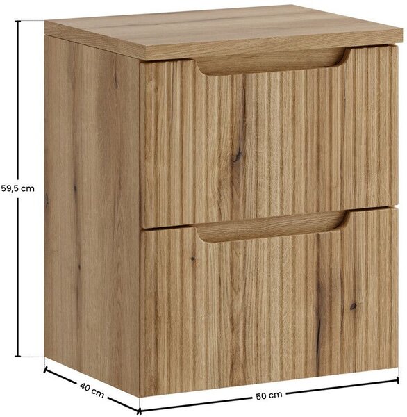 Sada skříňka Comad Nova Coast Evoke NOVA COAST EVOKE 82-50-40-2S, deska Comad Nova Oak NOVA OAK A 89-50