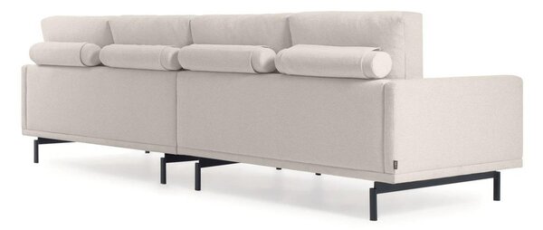 Béžová žinylková pohovka 334 cm Galene – Kave Home