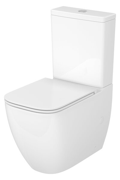 Cersanit Remo kompaktní wc s deskou s pomalým sklápěním s vírovým splachováním bílá K3029-001