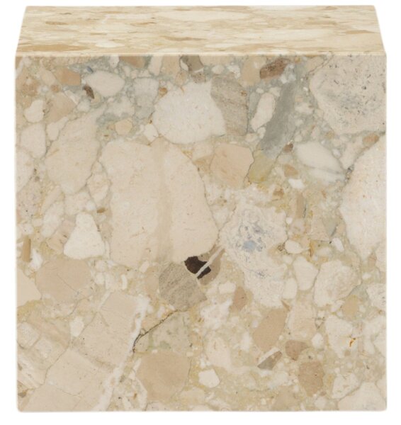 -25 % Dny MOMENTI– Audo CPH Béžový kamenný noční/odkládací stolek AUDO PLINTH 40 x 40 cm