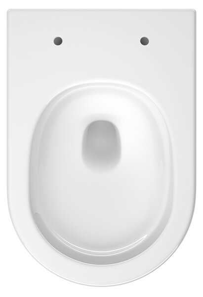 Cersanit Remo wc mísa se sedátkem s pomalým sklápěním závěsná bez splachovacího kruhu s vírovým splachováním bílá lesk S4035-001