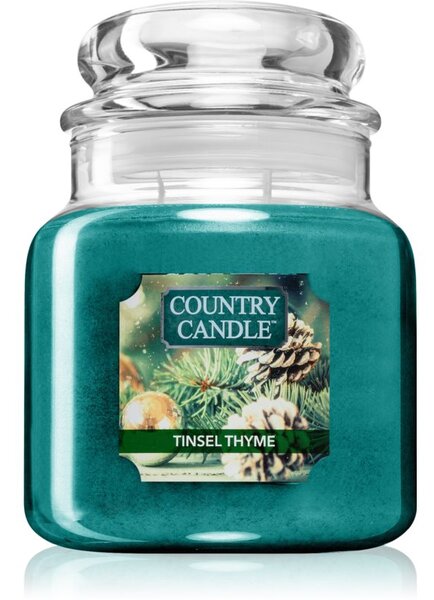 Country Candle Tinsel Thyme vonná svíčka 453 g