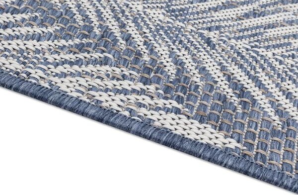 Breno Kusový koberec TERAZZA 21237 ivory Silver-Jeans Blue, 60x110 cm, Vícebarevné