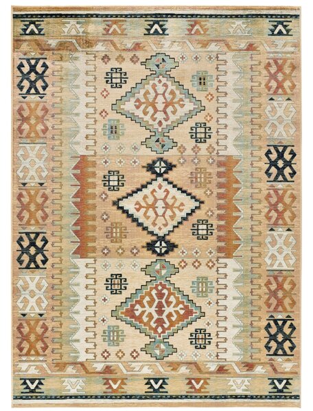 Universal XXI Béžový koberec s etno vzorem Universal Antalia 135 x 195 cm
