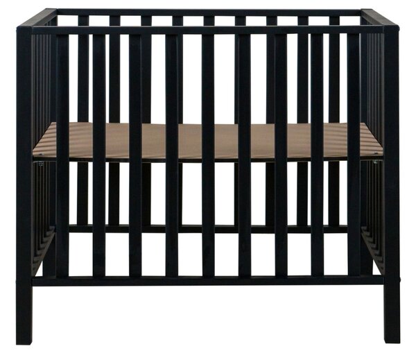 Černá lakovaná hrací ohrádka Quax Cubic 78 x 97 cm