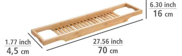 Wenko Bambusa koupelnová polička 70 cm dřevo 24750100