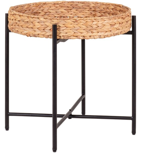 Nordic Living Odkládací stolek Issur 50 cm z přírodních vláken
