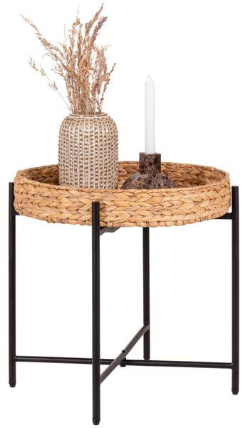 Nordic Living Odkládací stolek Issur 50 cm z přírodních vláken