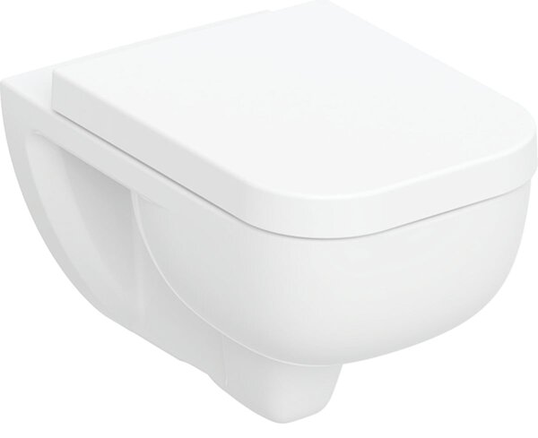 Geberit Selnova Square sada wc s mísou a sedátkem závěsná bez splachovacího kruhu s vírovým splachováním bílá lesk 503.154.00.1