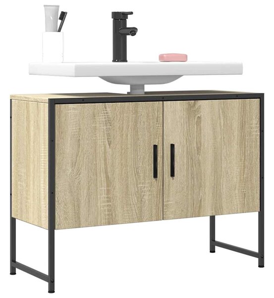 Koupelnová skříňka pod umyvadlo dub sonoma 80x33x60 cm kompozit