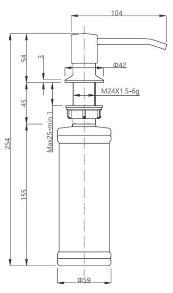 Quadron Ready Smart dřez s baterií a dávkovačem béžová/ocel LA_TQ6244RSBEZ