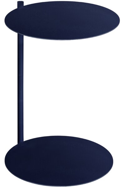 Noo.ma Tmavě modrý kovový odkládací stolek Ande 40 cm