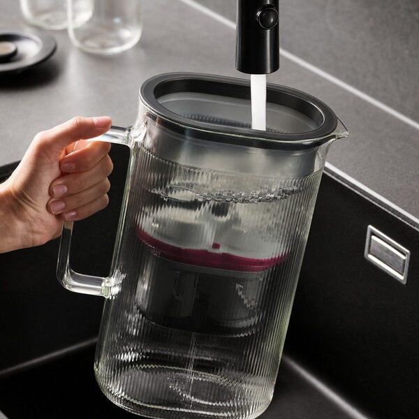Gefu Puralis skleněná filtrační konvice na vodu 2,5 l