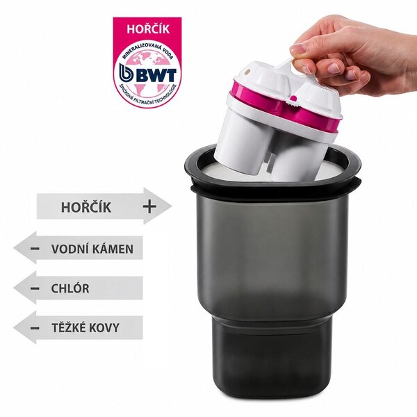 Gefu Puralis skleněná filtrační konvice na vodu 2,5 l