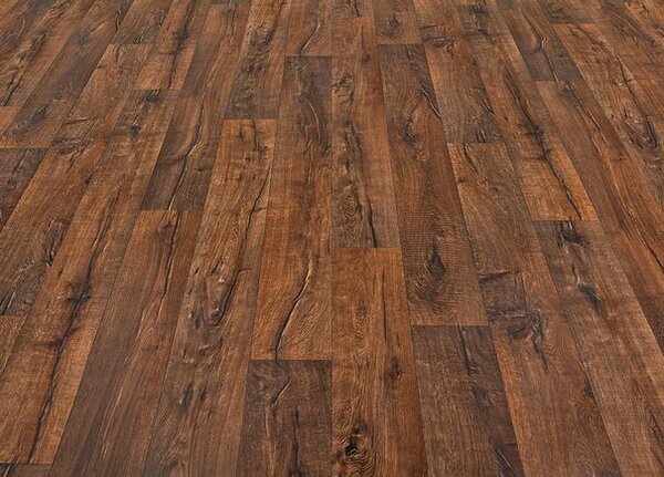 Breno PVC BONUS Hunter Oak 048 – tmavě hnědé dřevo, šíře 400 cm