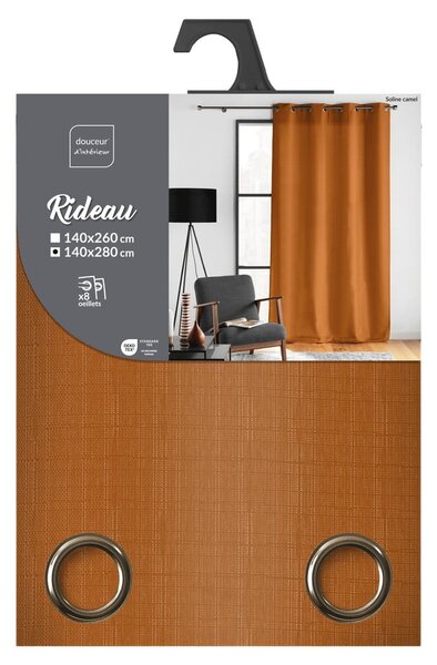 Hnědý závěs 140x280 cm Soline – douceur d'intérieur